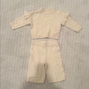 Baby gap cream knit set (6-12 months)